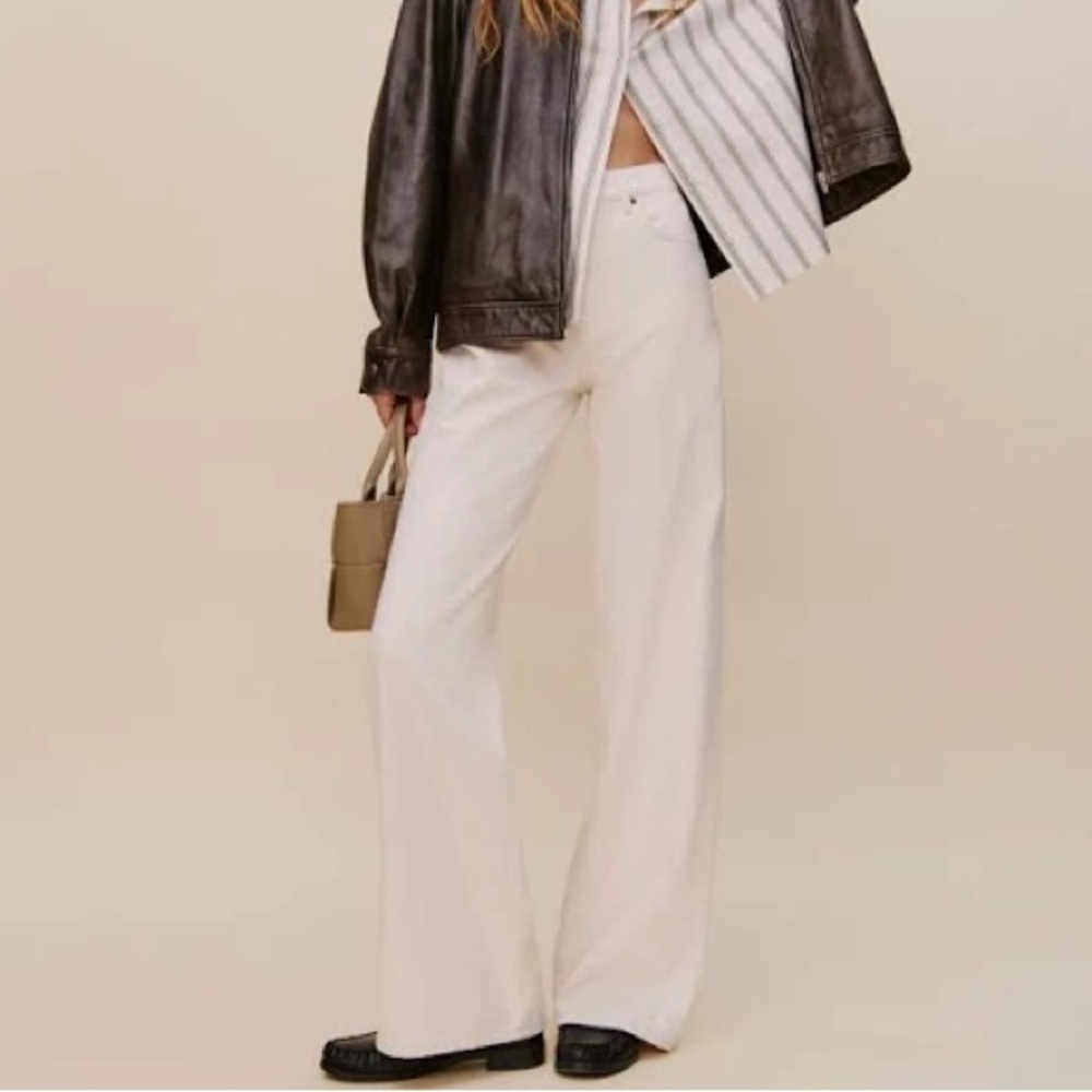Reformation Carey White Jeans